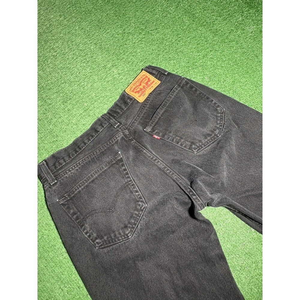 Levi's 505 Jeans Men's 34X32 Black Denim Straight Regular Fit (33x30 Actual) - Picture 8 of 9